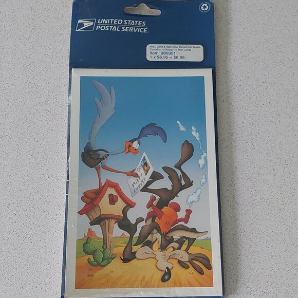 USPS Warner Brothers Road Runner & Wile E. Coyote Postcards from Year 2000 - Picture 4 of 14